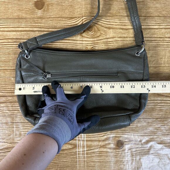 Stone Mountain Hobo Shoulder Bag Green Multiple Compartments Detachable Keychain - Picture 10 of 16